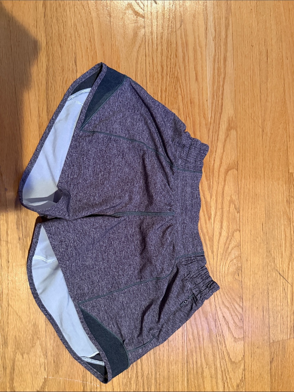 lululemon athletica Heather Purple Athletic Shorts with Dark Trim